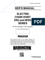ELECTRIC CHAIN HOIST ER2 and NER2 SERIES - Owner's Manual