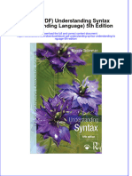 Full Download Ebook PDF Understanding Syntax Understanding Language 5Th Edition Ebook PDF Docx Kindle Full Chapter