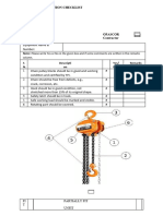 Checklist For Equipment Inspection Chain Pulley Block (AD-Internal)