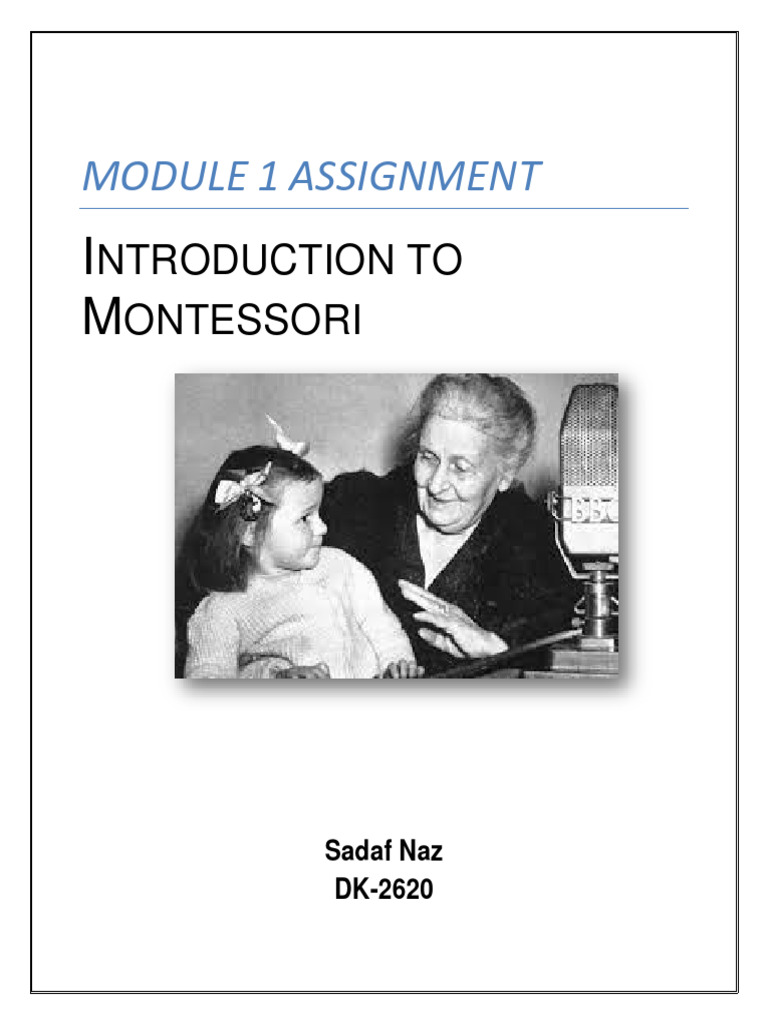 Maria Montessori: Pioneer of Education | PDF | Montessori Education ...