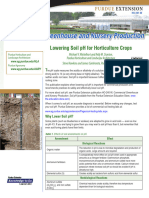 Ommercial Greenhouse and Nursery Production: Lowering Soil PH For Horticulture Crops