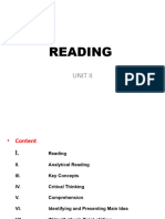 Unit II Reading