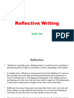 Reflective Writing Lecture