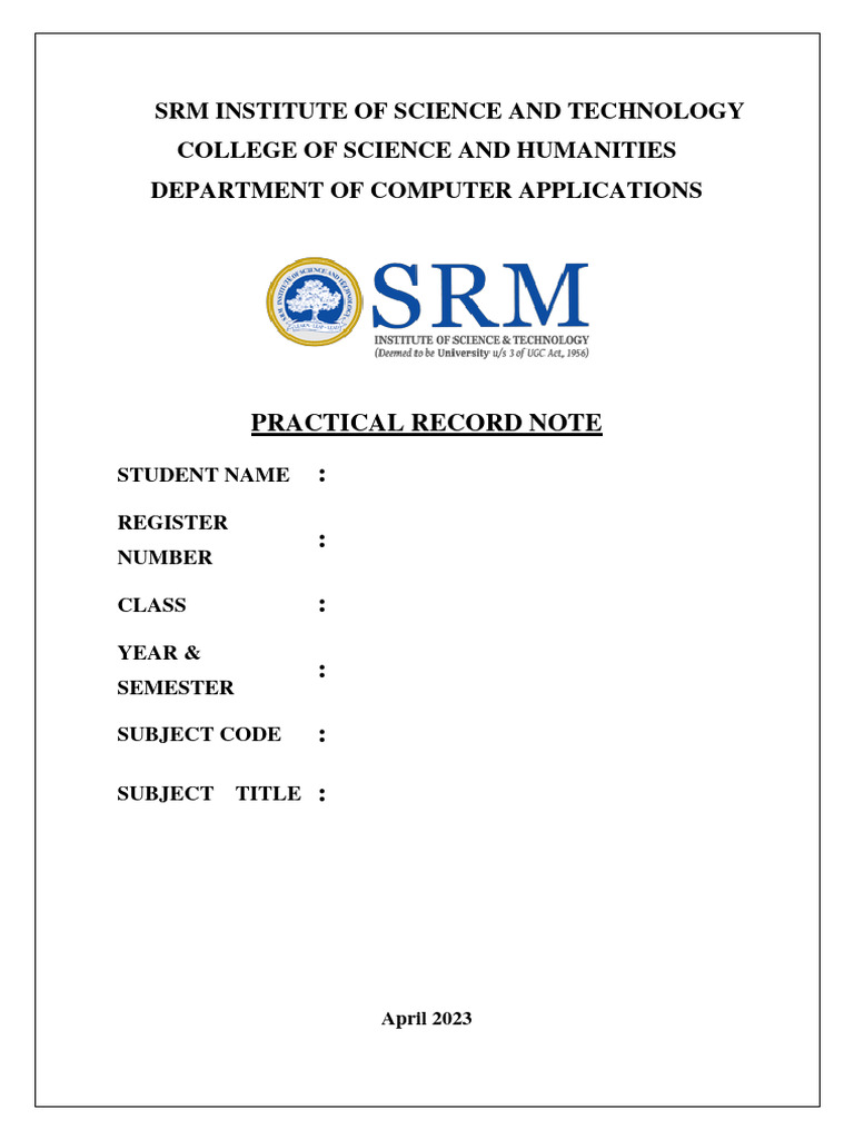 CV Practical Record Editted - PDF | PDF | Multidimensional Signal ...