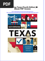 How To Download Governing Texas Fourth Edition Ebook PDF Version Ebook PDF Docx Kindle Full Chapter