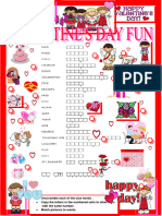 Valentines Day Crosswords Fun Activities Games - 5155