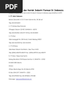 Download Daftar Alamat Dan Kontak Industri Farmasi Di Indonesia by Vino VinComp SN70612665 doc pdf