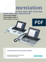 OpenStage 60 & 80 HFA & T Quick Reference Guide - Issue 1