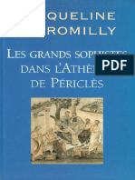 Les Grands Sophistes Dans Lathènes de Périclès Jacqueline de Romilly