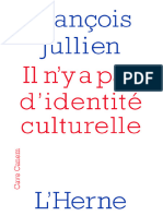 Il Ny A Pas Didentité Culturelle François Jullien Z Library