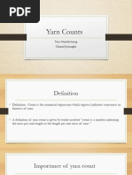Yarn Count Conversion Guide | PDF