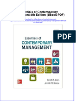 Full Download Essentials of Contemporary Management 8Th Edition Ebook PDF Ebook PDF Docx Kindle Full Chapter