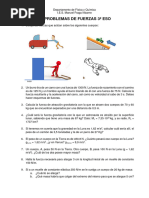 3º ESO Fisica y Quimica PROBLEMAS FUERZAS