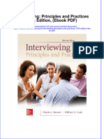 How To Download Interviewing Principles and Practices 15Th Edition Ebook PDF Ebook PDF Docx Kindle Full Chapter