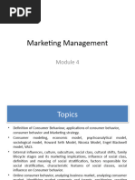 Marketing Management Module 4