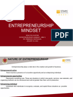 Entrepreneurship Mindset MBA1