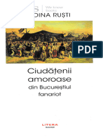 Ciudatenii Amoroase Din Bucurestiul Fanariot - Doina Rusti