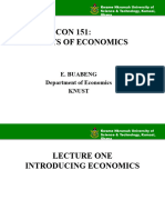 Econ 151 Lecture One