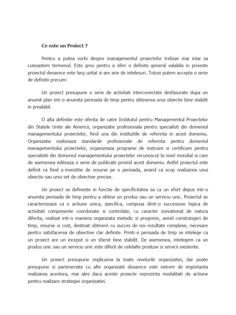Proiect | PDF