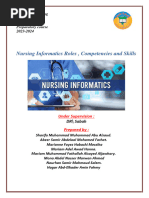 Nursing Informatics Roles, Competencis, Skills