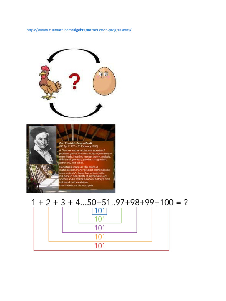 Understanding Types of Progressions | PDF | Numbers | Algebra