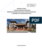 Spesifikasi Teknis Pengadaan Konstruksi Pembangunan Gedung BDK Denpasar V2.6