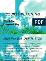 Course and Unit Plan