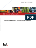 BS en ISO 14731 - 2019 Welding Co-Ord Tasks & Responsibiliites