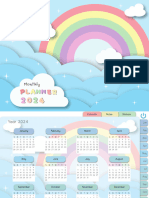 Digital Monthly Planner 2024