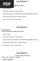 Lab Session 1