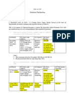 Statutory Declaration - Economic Loss