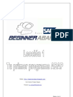 Tu Primer Programa ABAP