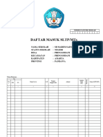 S-18 DAFTAR MASUK SLTP/MTs