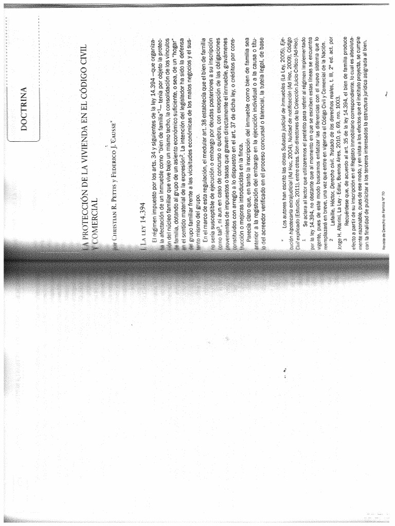 Proteccion de La Vivienda en El Ccc. - Divorcio-Disolucion | PDF