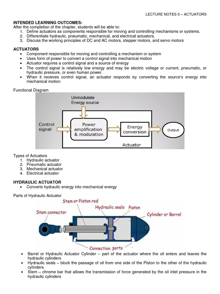 Module 5 Actuators Pdf