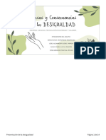 Causas y Consecuencias de La Desigualdad: Materia: Ciencias, Tecnologías Sociedad Y Valores