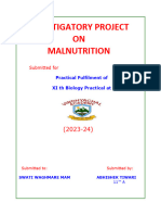 Project On Malnutrition