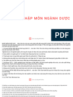 Tổng Ôn Nhập Môn Ngành Dược