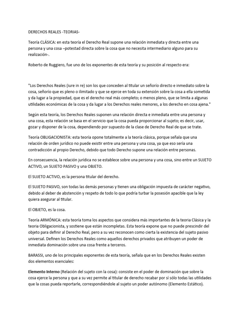 Teorías de los Derechos Reales | PDF | Justicia | Crimen y violencia