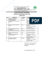 Jadwal Tim Pembinaan