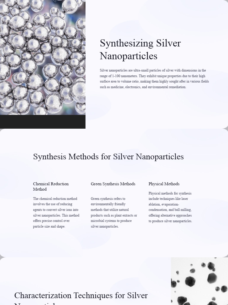 Synthesizing Silver Nanoparticles | PDF | Science & Mathematics ...