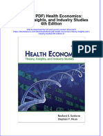 Full Download Ebook PDF Health Economics Theory Insights and Industry Studies 6Th Edition 2 Ebook PDF Docx Kindle Full Chapter