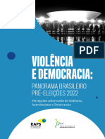 Pesquisa Violencia e Democracia 2022 FBSP Raps