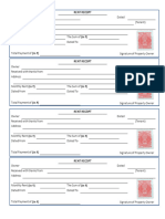 Rent Receipt Format