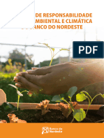 Política de Responsabilidade Social, Ambiental e Climática Do Banco Do Nordeste