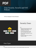 03 - Zone Security, Security and NAT Policies