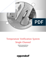 Operating Manual - Temperature Verification System Single Channel - Eng
