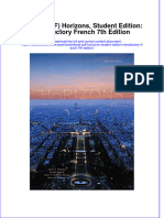 Full Download Ebook PDF Horizons Student Edition Introductory French 7Th Edition Ebook PDF Docx Kindle Full Chapter