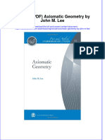 Full Download Original PDF Axiomatic Geometry by John M Lee Ebook PDF Docx Kindle Full Chapter