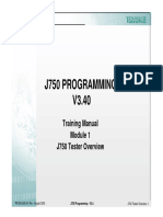 J750 Basic Training Module1 J750 Tester Overview